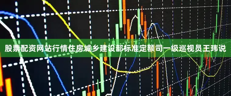 股票配资网站行情住房城乡建设部标准定额司一级巡视员王玮说